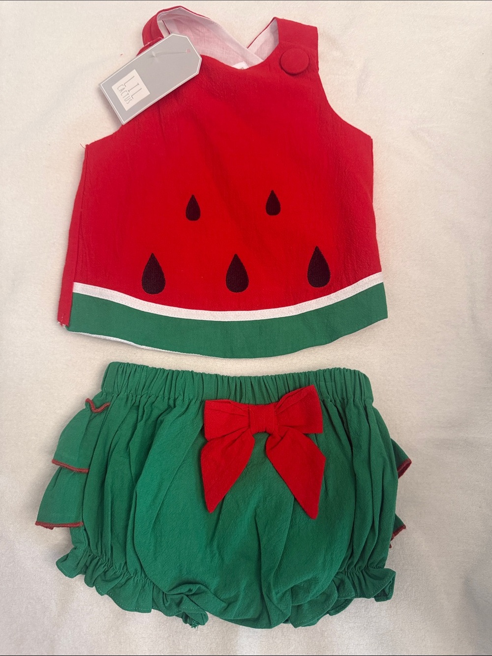 Cactus Red and Green Watermelon Toddler Matching Set
